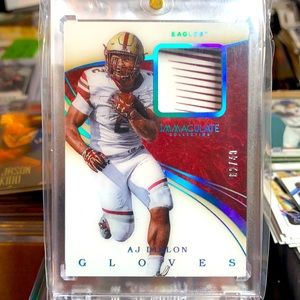 2020 immaculate glove patch AJ Dillon